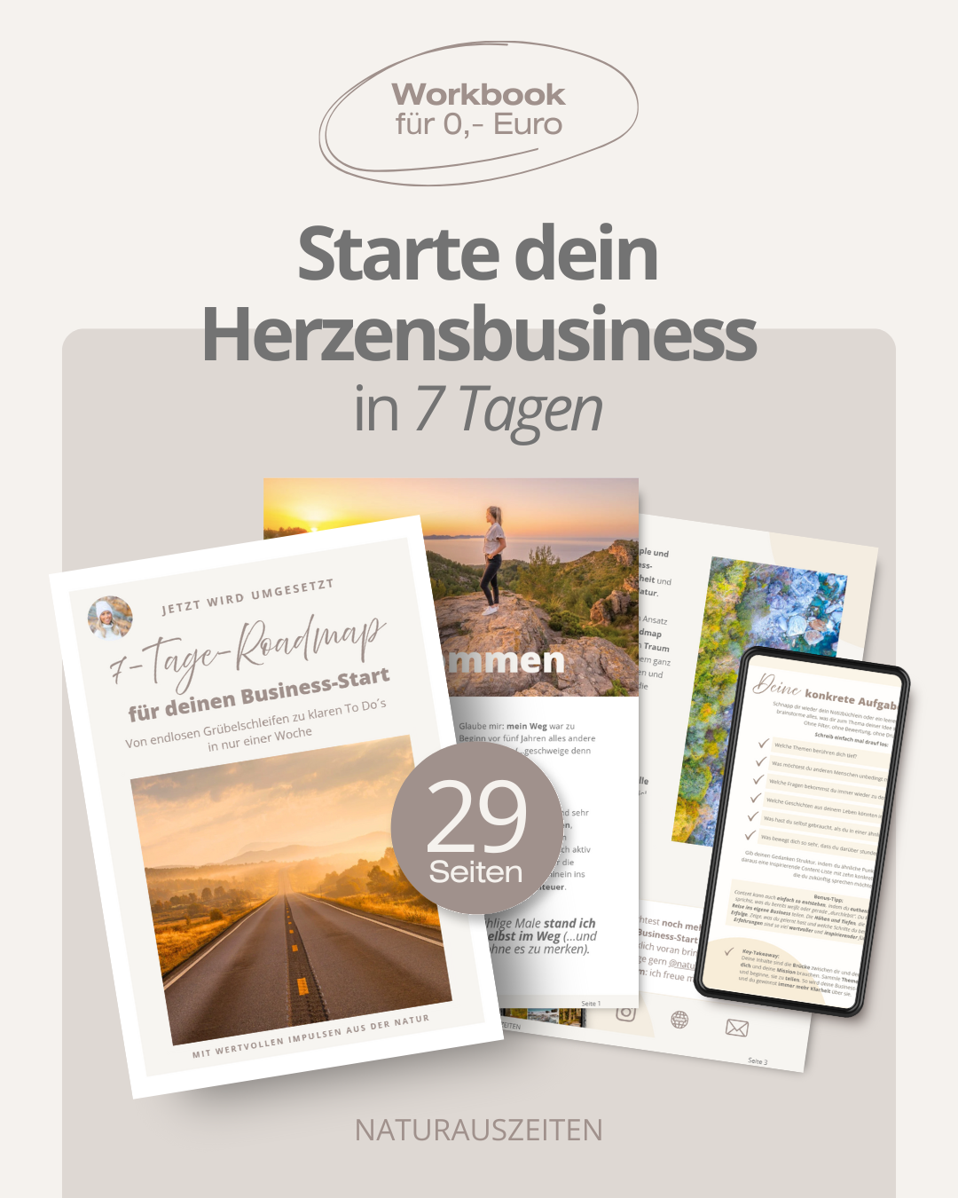 Freebie 7-Tage-Roadmap (Anmeldung) Freebie-Mockup